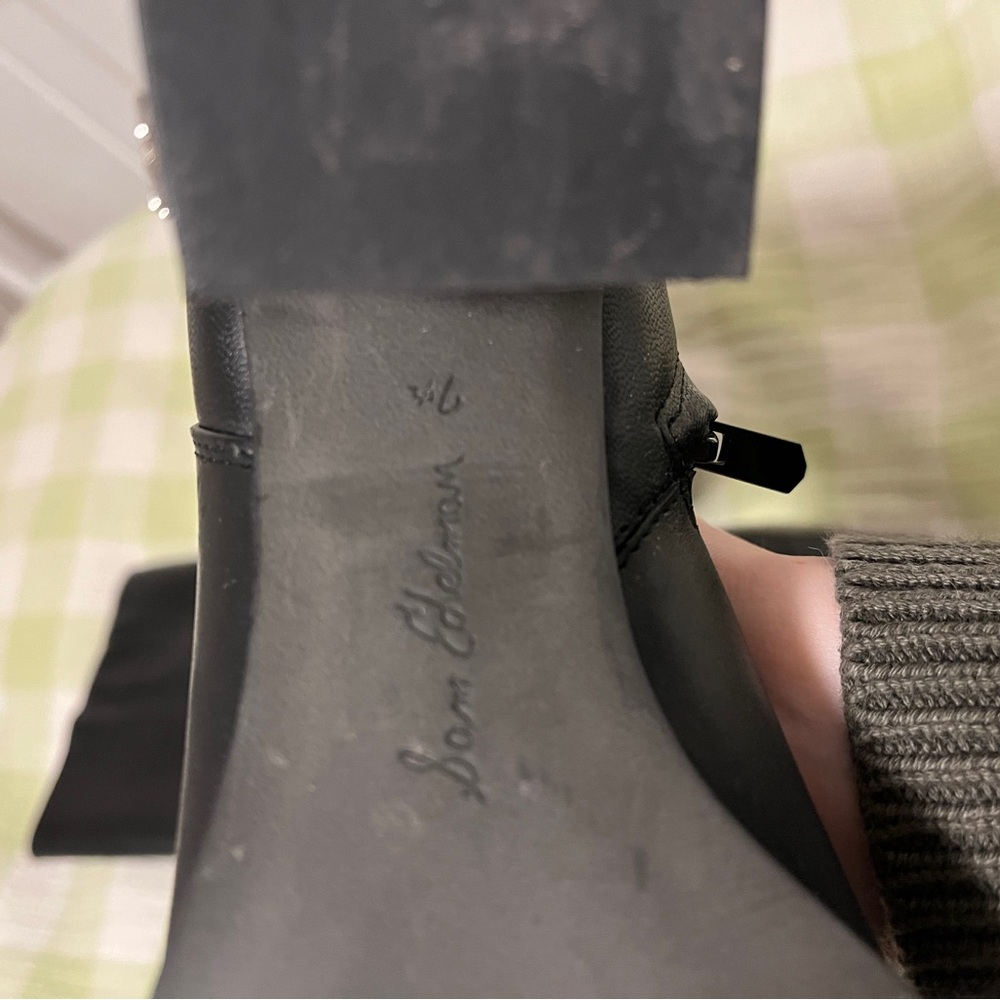 Like new Sam Edelman heeled black boots. - Picture 4 of 5